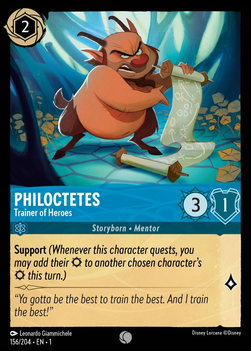 2023 The First Chapter Philoctetes - Trainer of Heroes #156 Common card image