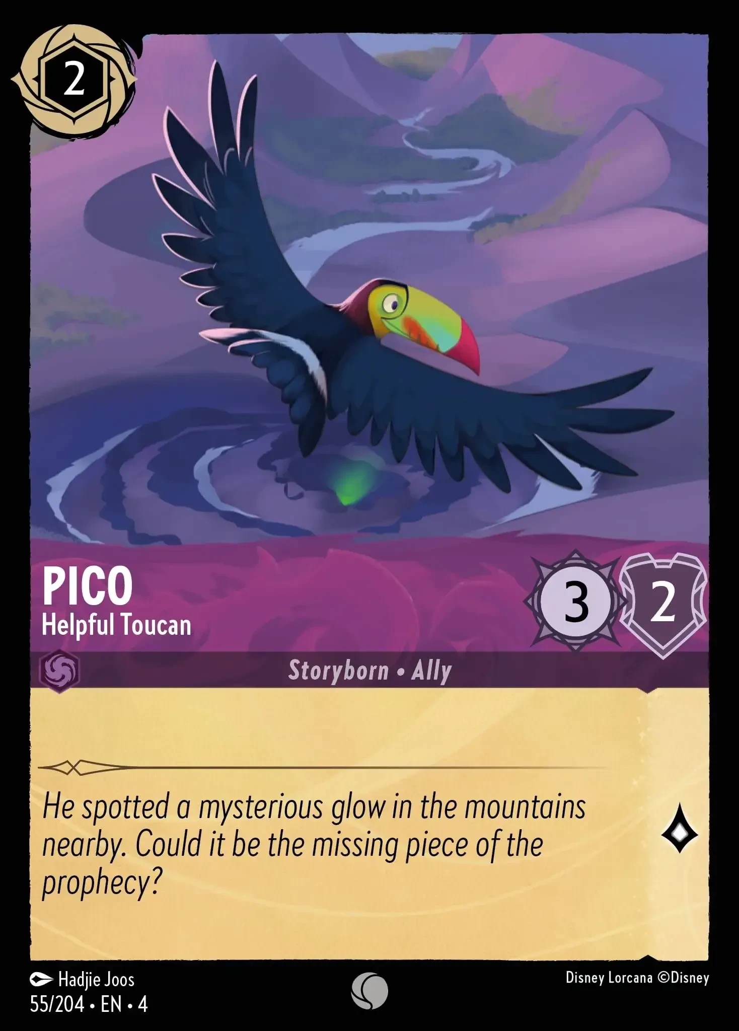 2024 Ursula's Return Pico - Helpful Toucan Common #55 Common card image