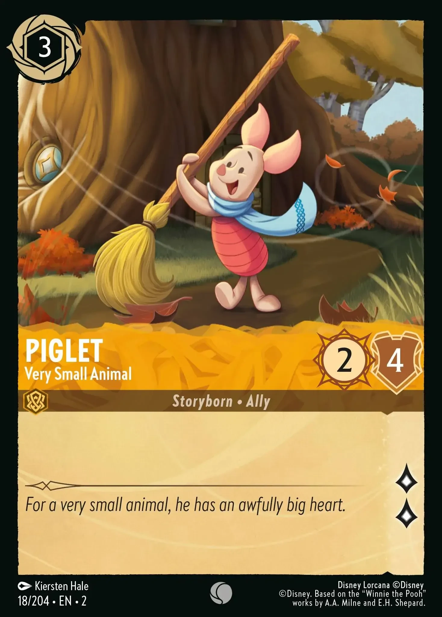 2023 Rise of The Floodborn Piglet - Very Small Animal #18 Common card image