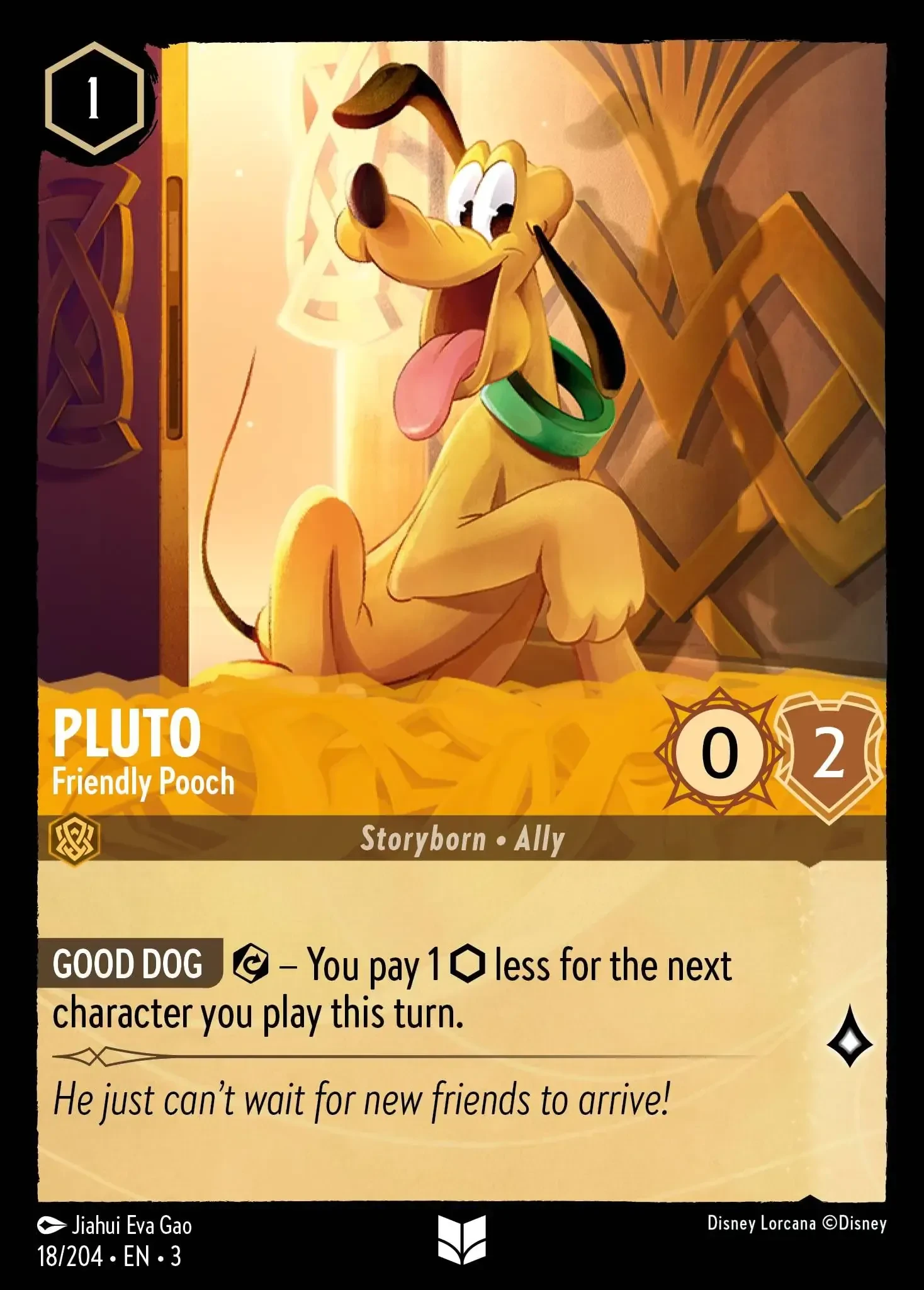 2024 Into the Inklands Pluto - Friendly Pooch Uncommon #18 Uncommon card image