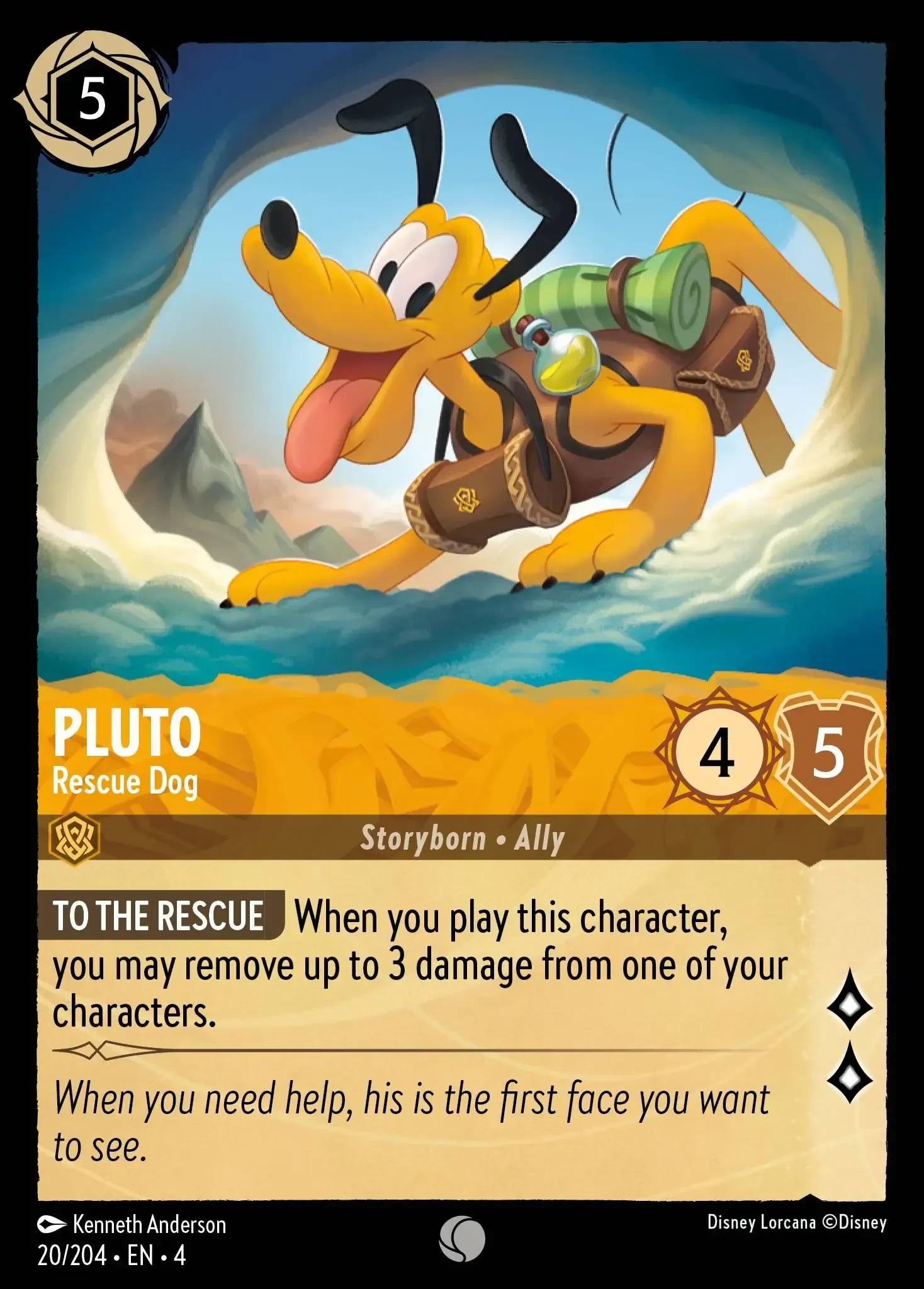 2024 Ursula's Return Pluto - Rescue Dog Common #20 Common card image