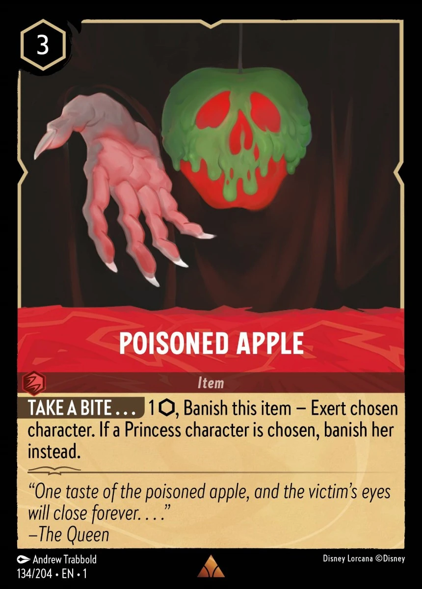 2023 The First Chapter Poisoned Apple #134 Rare card image