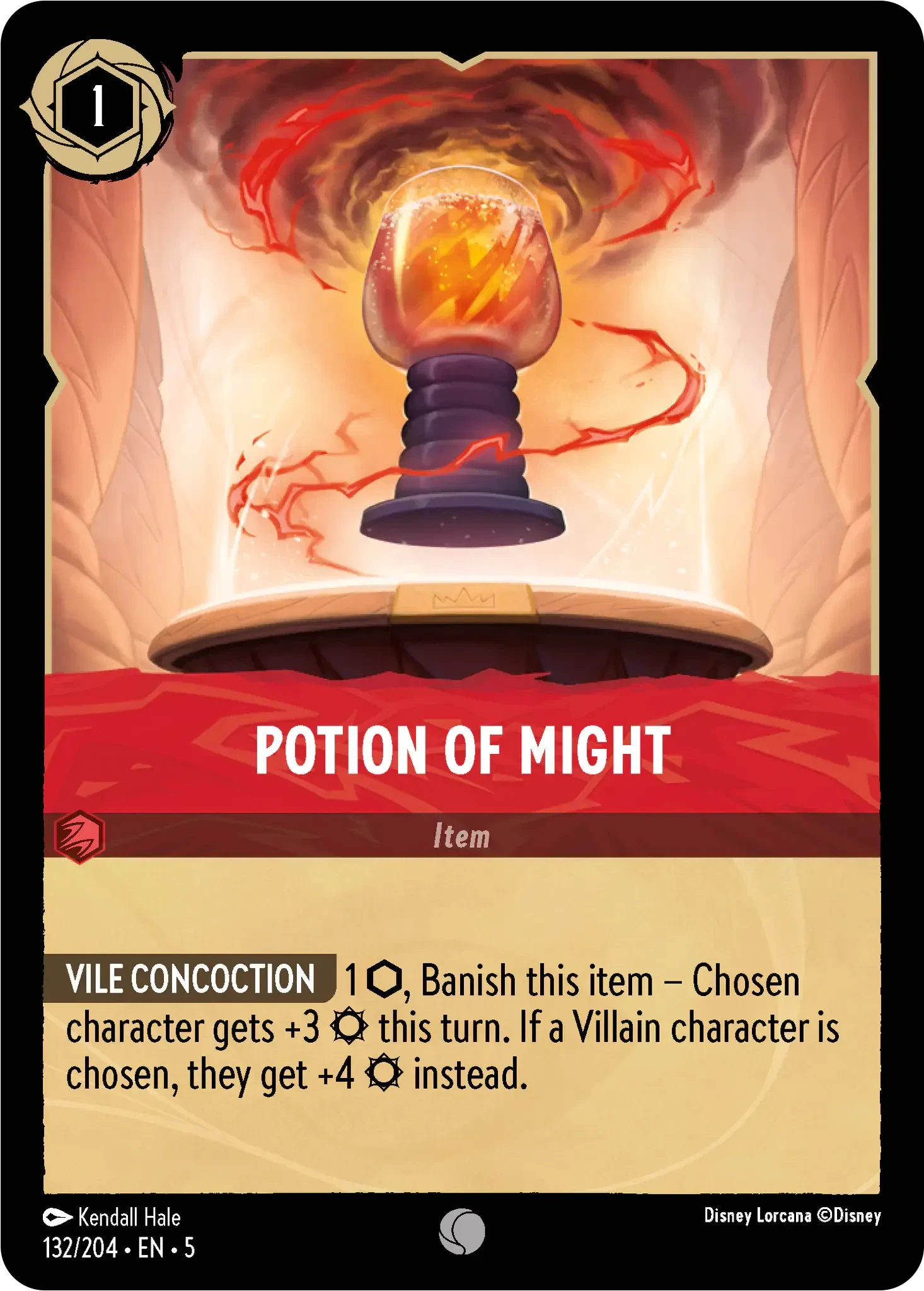 2024 Shimmering Skies Potion of Might #132 Common card image