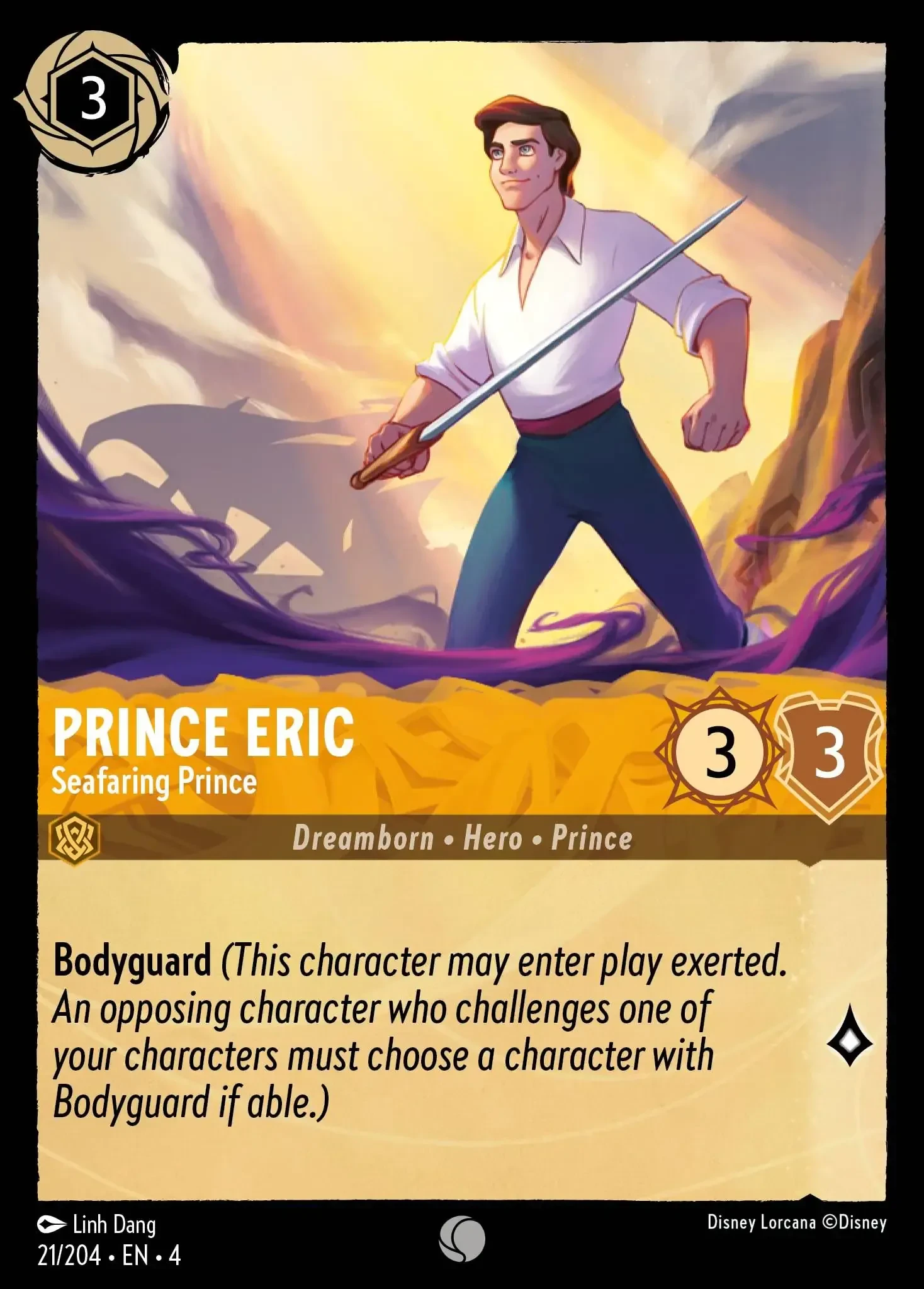 2024 Ursula's Return Prince Eric - Seafaring Prince [Foil] Common #21 Common card image
