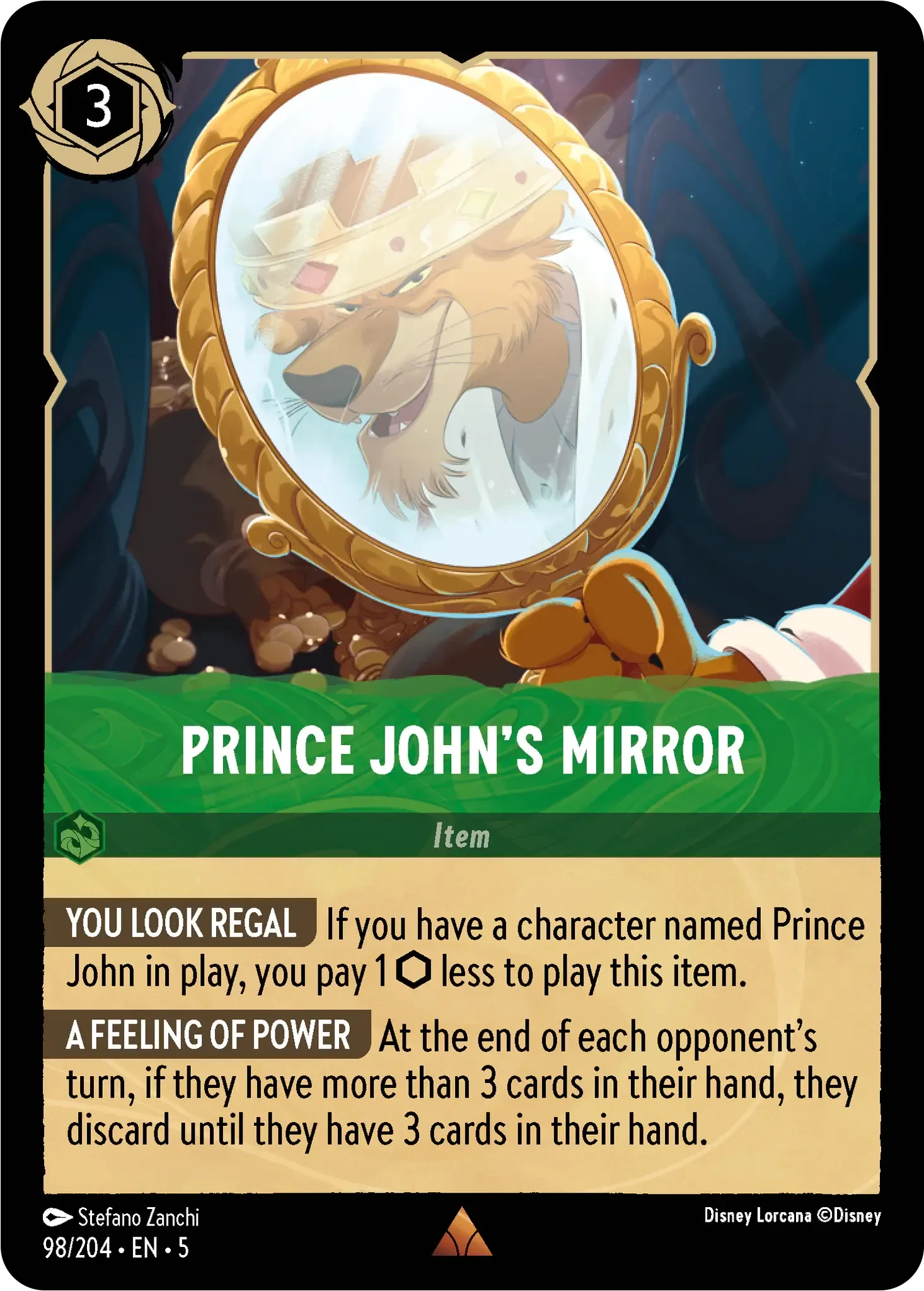 2024 Shimmering Skies Prince John's Mirror #98 Rare card image