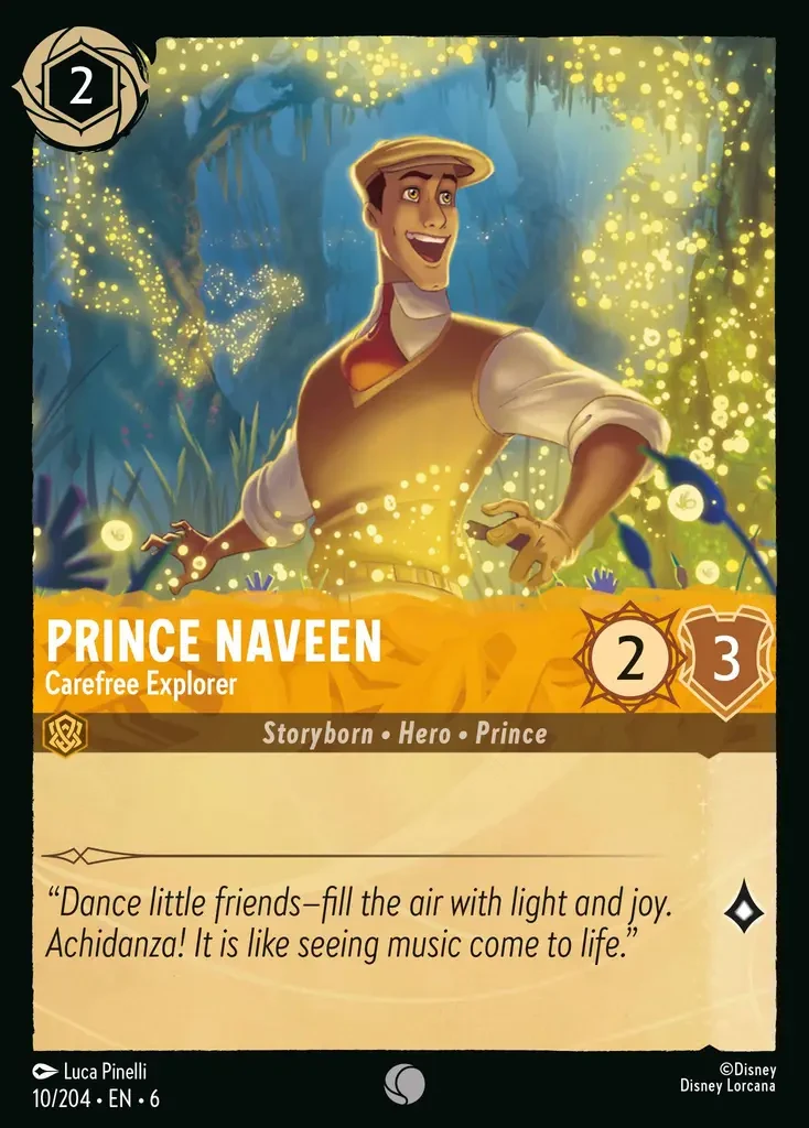 2024 Azurite Sea Prince Naveen - Carefree Explorer Common #10 Common card image