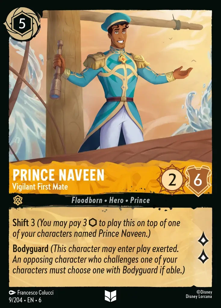 2024 Azurite Sea Prince Naveen - Vigilant First Mate #9 Uncommon card image