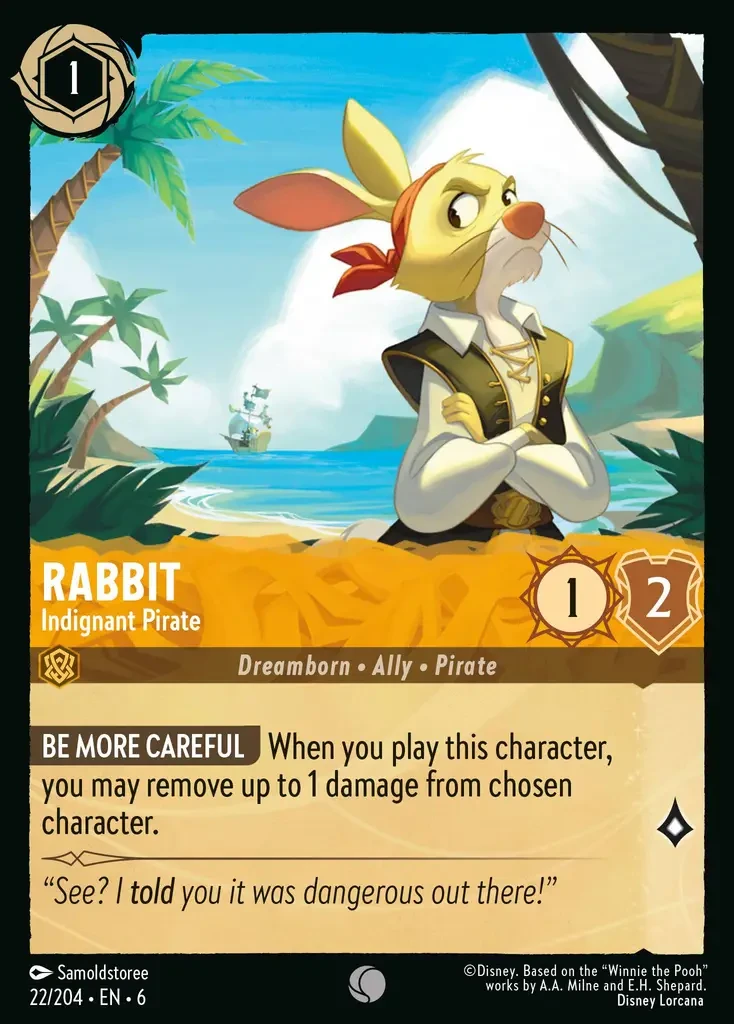2024 Azurite Sea Rabbit - Indignant Pirate #22 Common card image