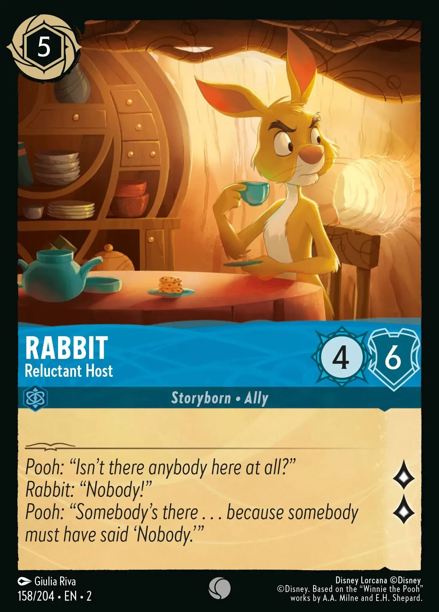 2023 Rise of The Floodborn Rabbit - Reluctant Host #158 Common card image