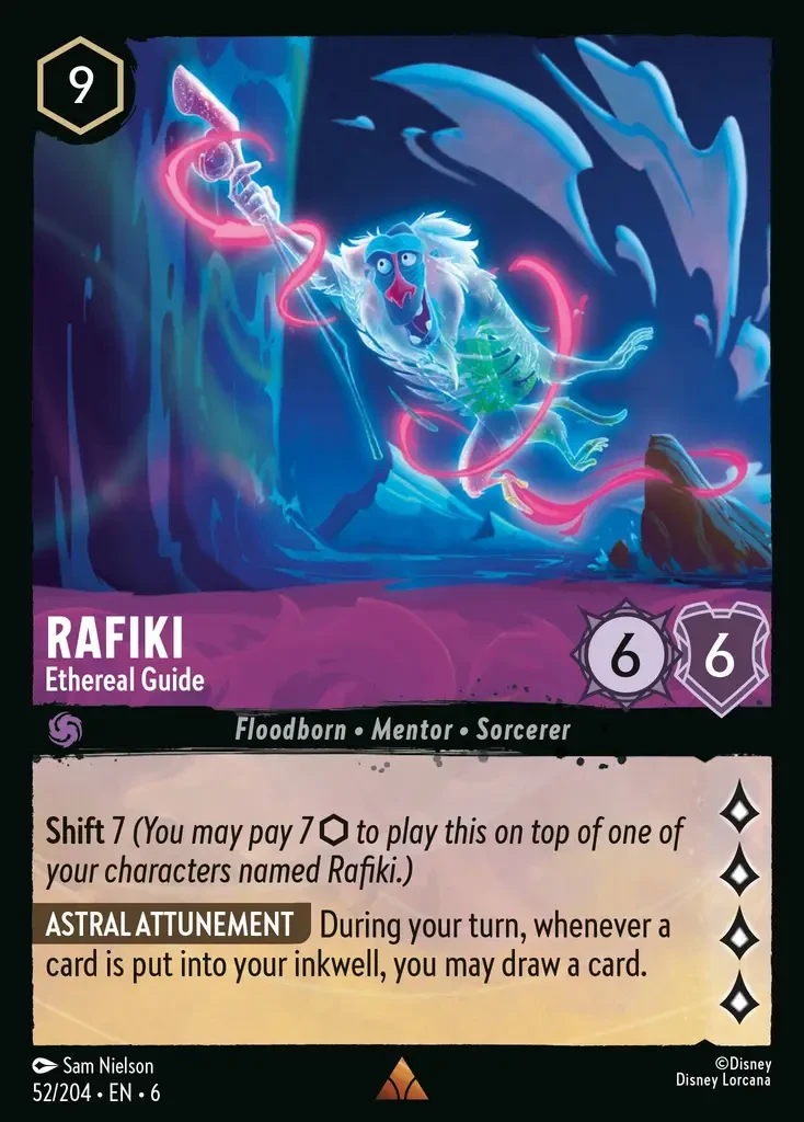 2024 Azurite Sea Rafiki - Ethereal Guide #52 Rare card image