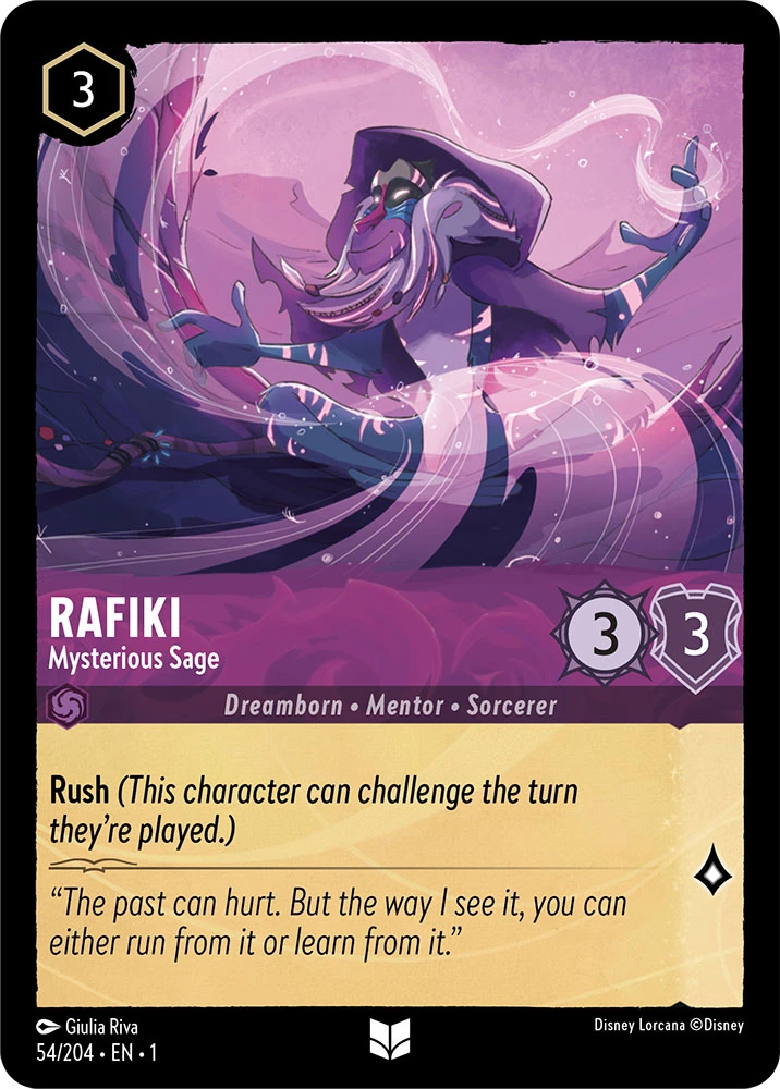 2023 The First Chapter Rafiki - Mysterious Sage #54 Uncommon card image