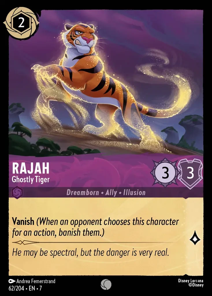 2025 Archazia's Island Rajah - Ghostly Tiger #62 Common card image