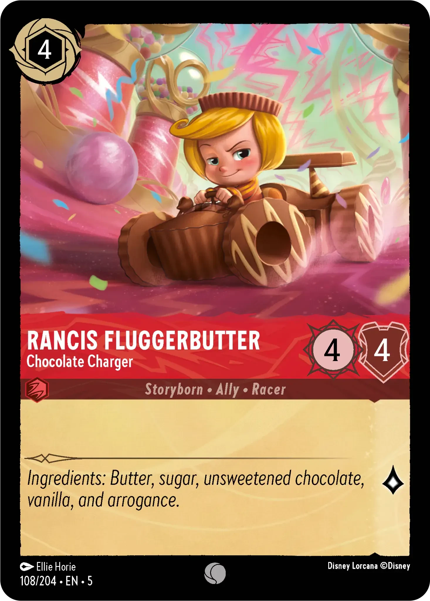 2024 Shimmering Skies Rancis Fluggerbutter - Chocolate Charger #108 Common card image