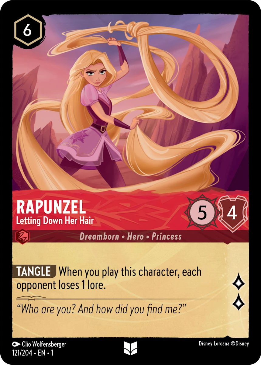 2023 The First Chapter Rapunzel - Letting Down Her Hair #121 Uncommon card image