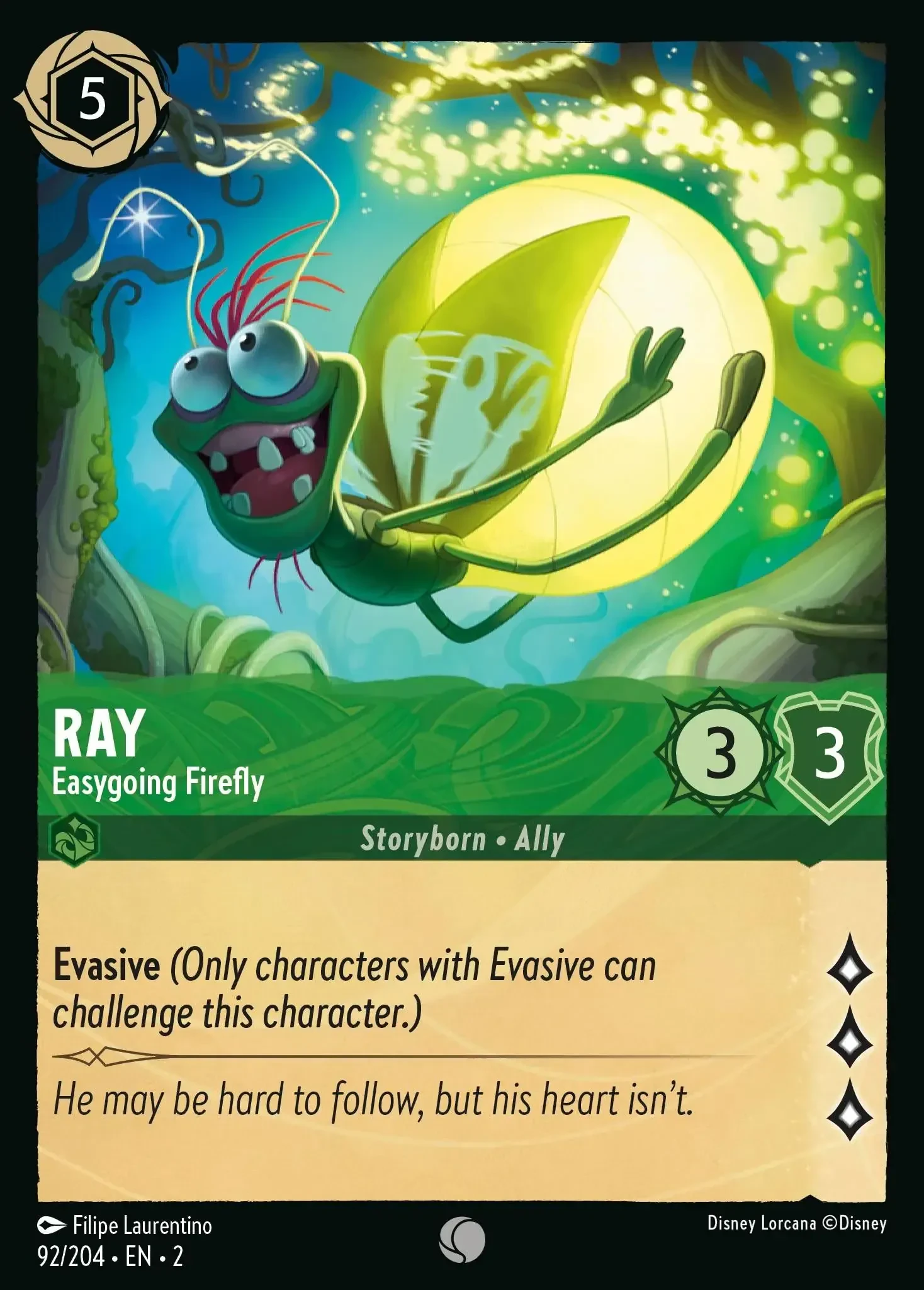 2023 Rise of The Floodborn Ray - Easygoing Firefly #92 Common card image