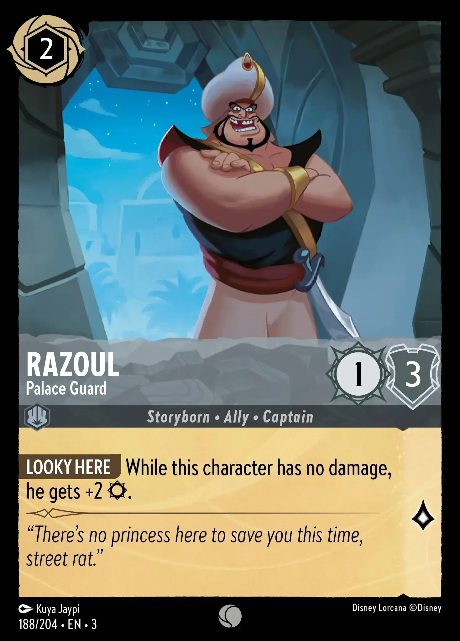 2024 Into the Inklands Razoul - Palace Guard #188 Common card image