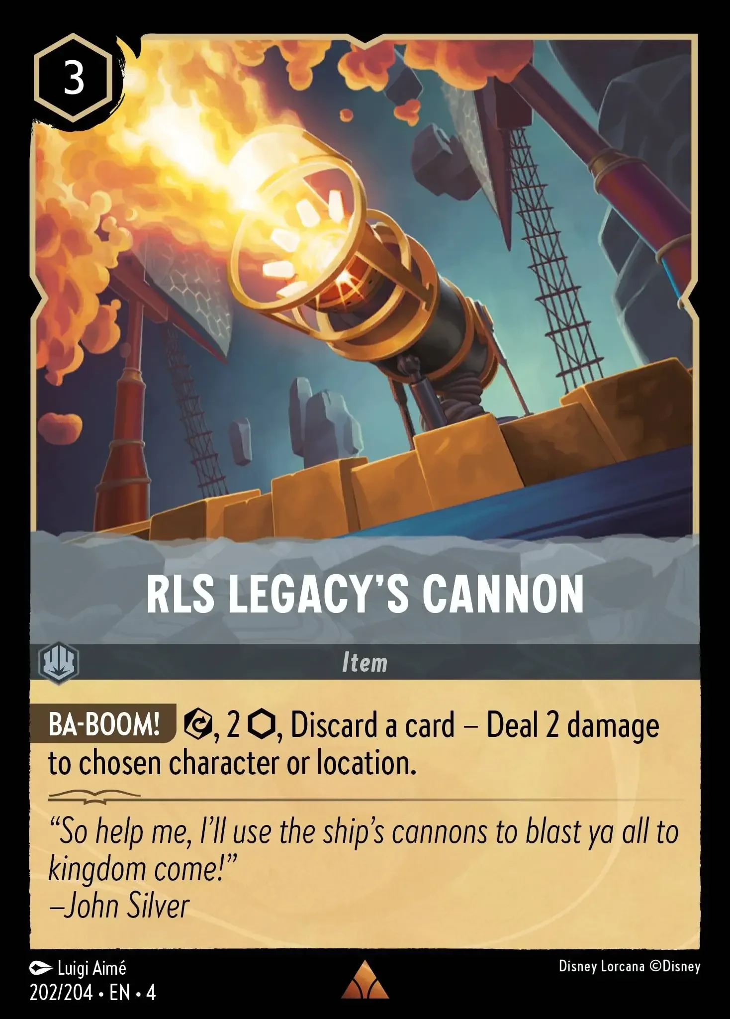 2024 Ursula's Return RLS Legacy's Cannon Rare #202 Rare card image