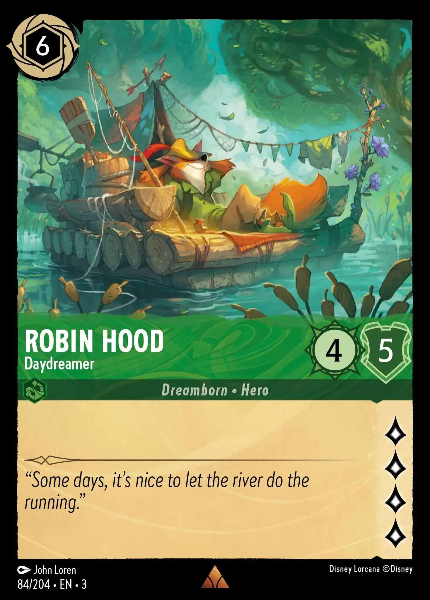 2024 Into the Inklands Robin Hood - Daydreamer #84 Rare card image
