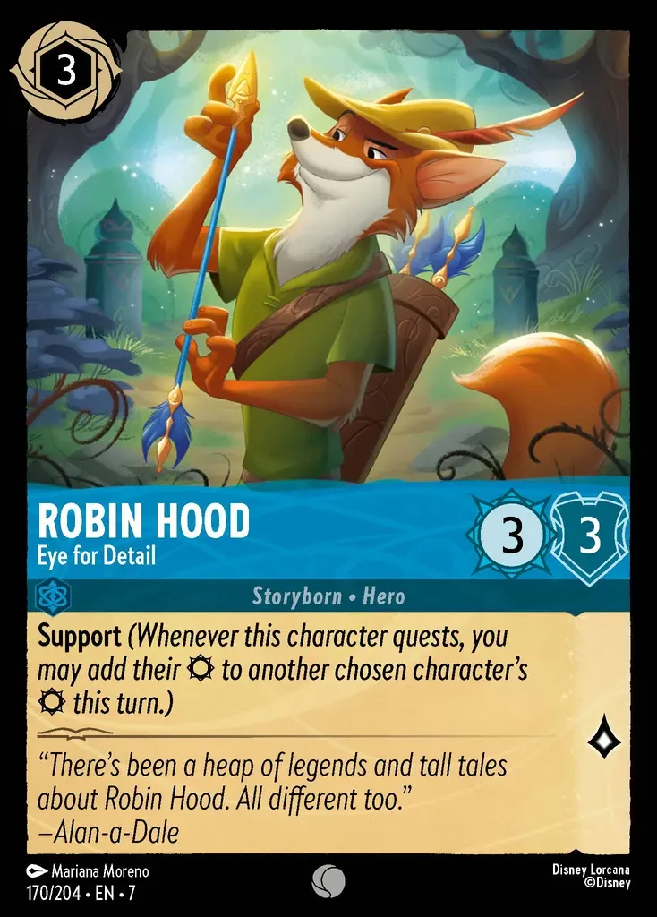 2025 Archazia's Island Robin Hood - Eye for Detail #170 Common card image