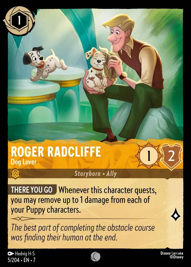 2025 Archazia's Island Roger Radcliff - Dog Lover #5 Common card image