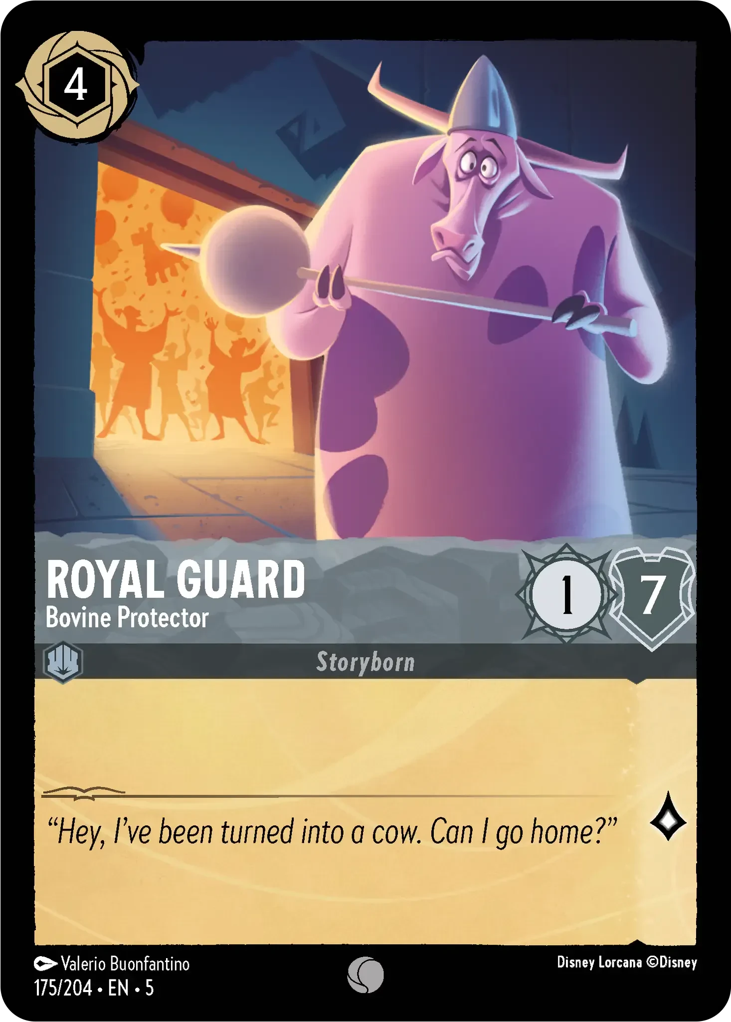 2024 Shimmering Skies Royal Guard - Bovine Protector #175 Common card image