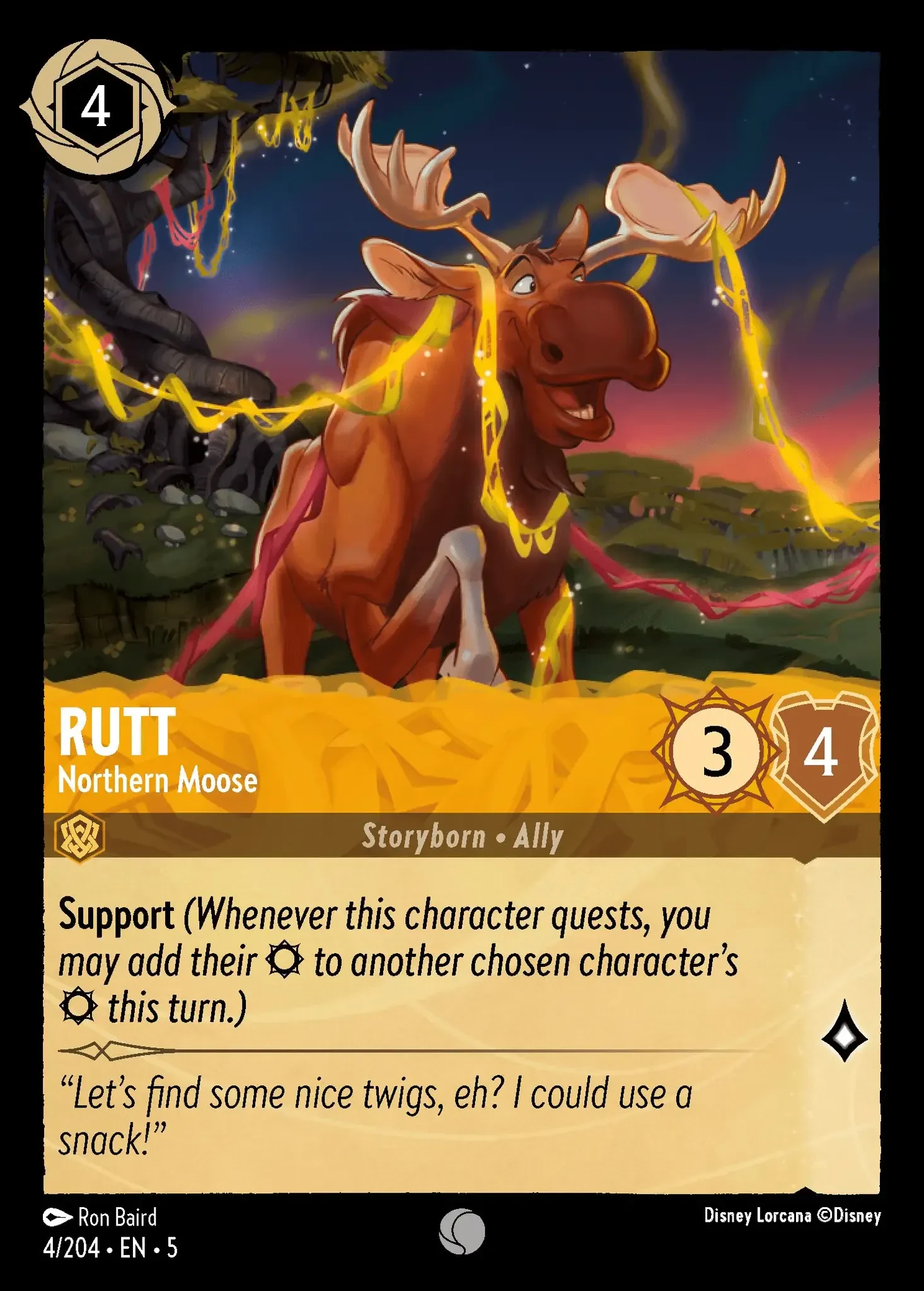 2024 Shimmering Skies Rutt - Northern Moose Common #4 Common card image