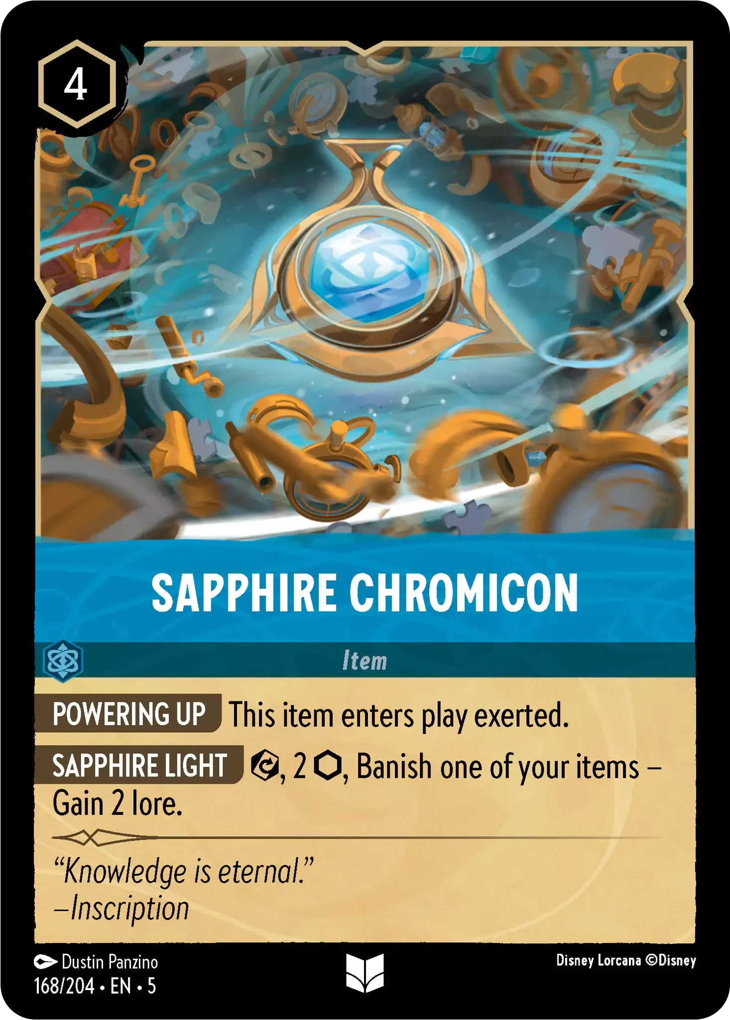 2024 Shimmering Skies Sapphire Chromicon #168 Uncommon card image