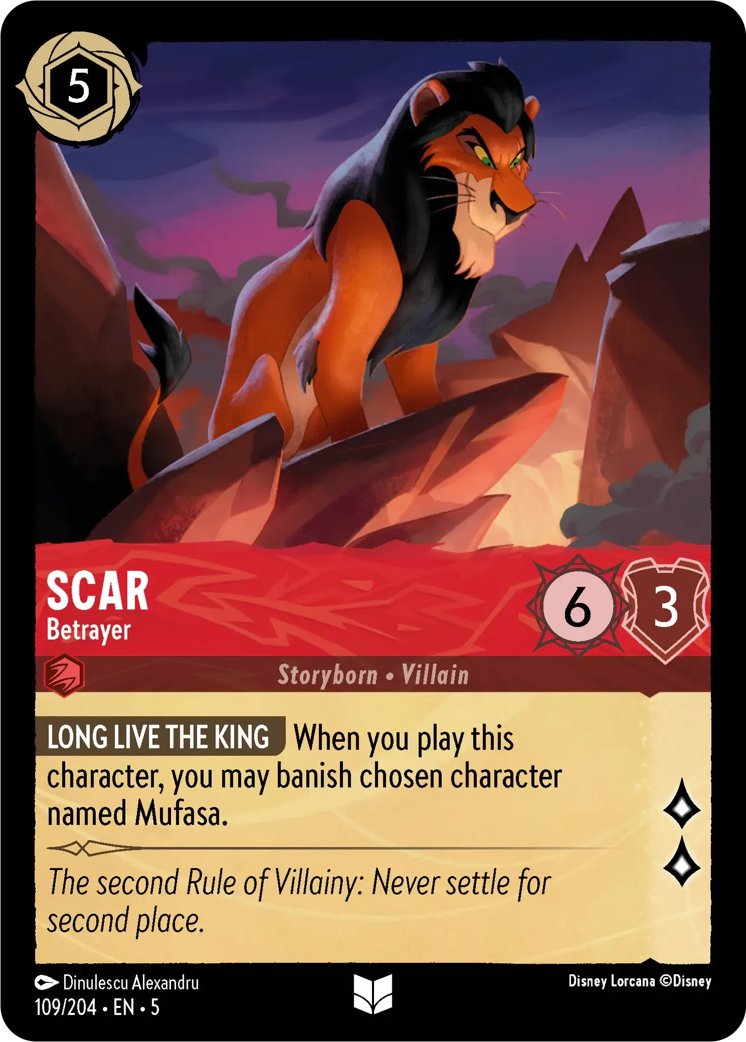 2024 Shimmering Skies Scar - Betrayer #109 Uncommon card image