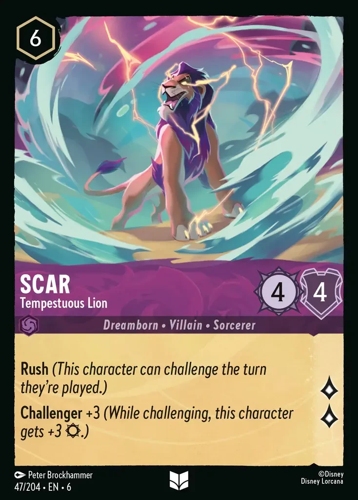 2024 Azurite Sea Scar - Tempestuous Lion #47 Uncommon card image