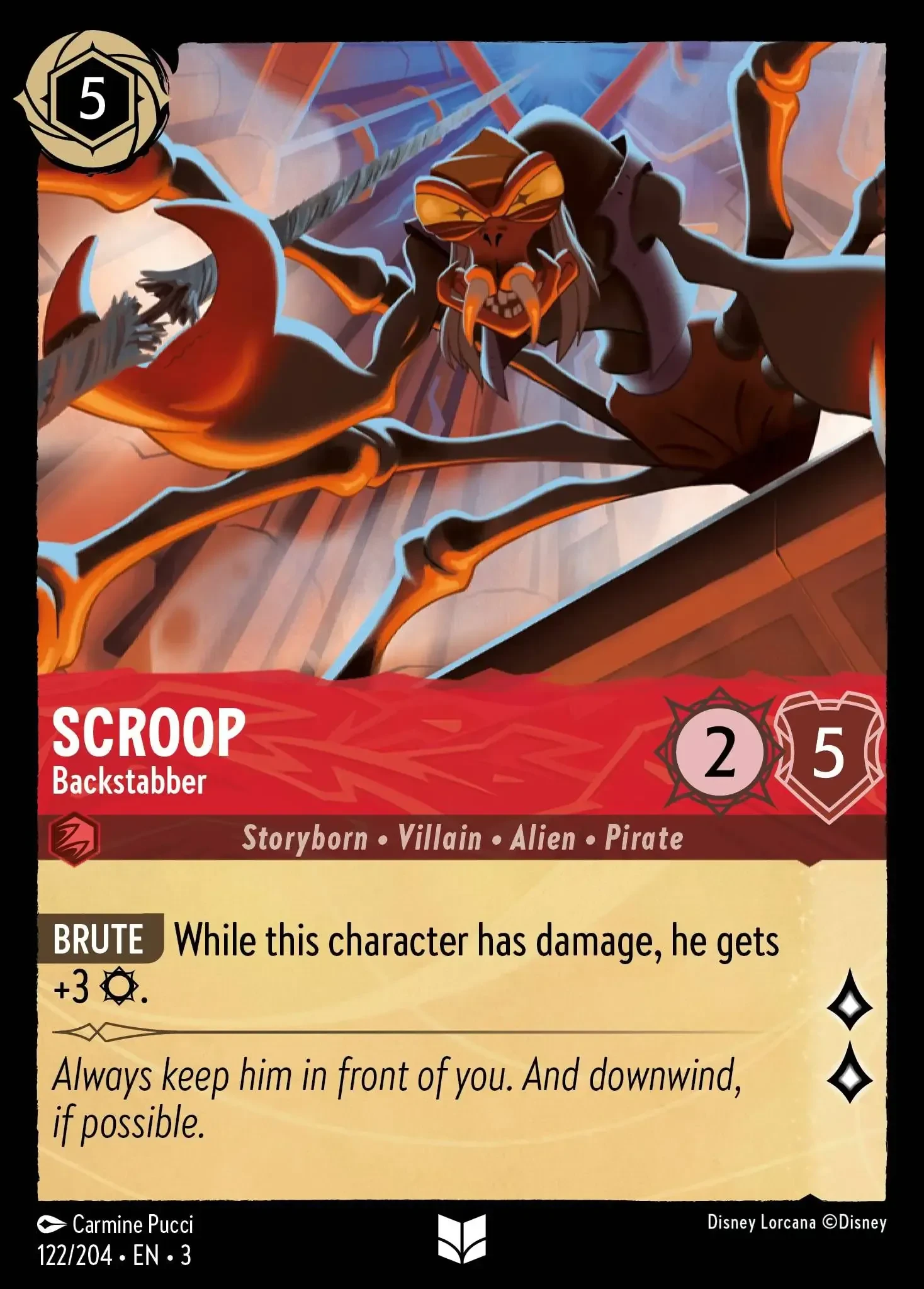 2024 Into the Inklands Scroop - Backstabber #122 Uncommon card image