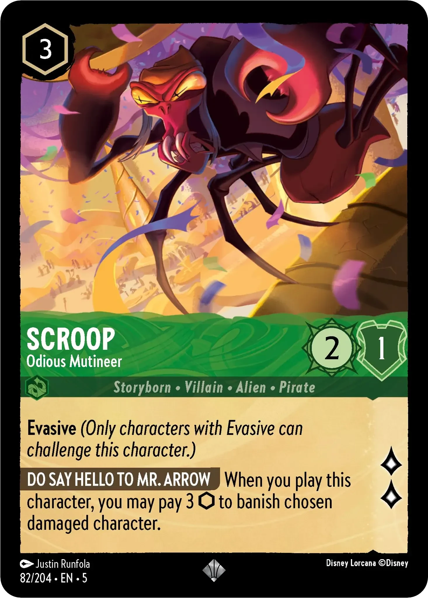 2024 Shimmering Skies Scroop - Odious Mutineer #82 Common card image