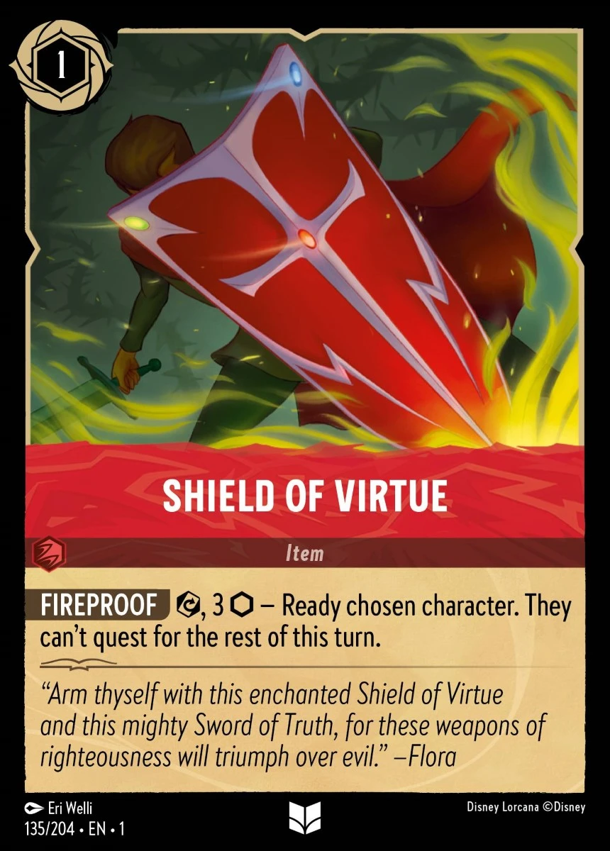 2023 The First Chapter Shield Of Virtue #135 Uncommon card image