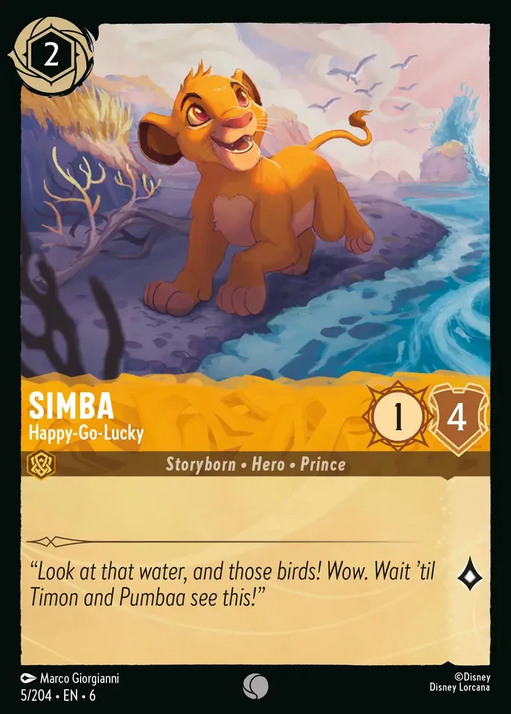 2024 Azurite Sea Simba - Happy-Go-Lucky #5 Common card image