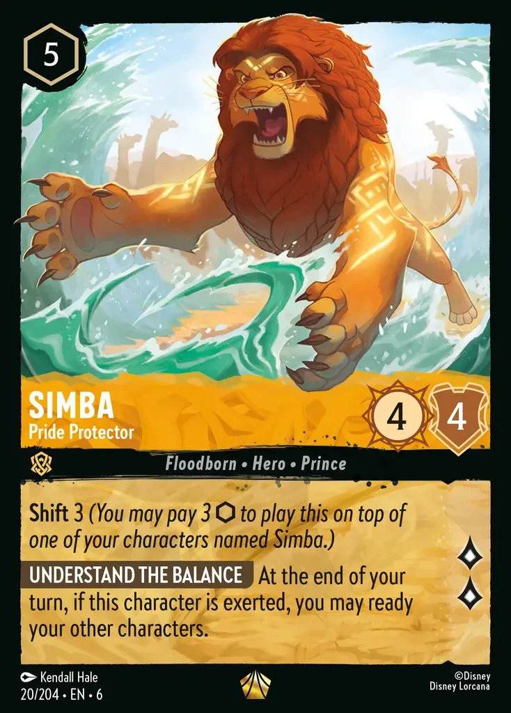 2024 Azurite Sea Simba - Pride Protector #20 Legendary card image