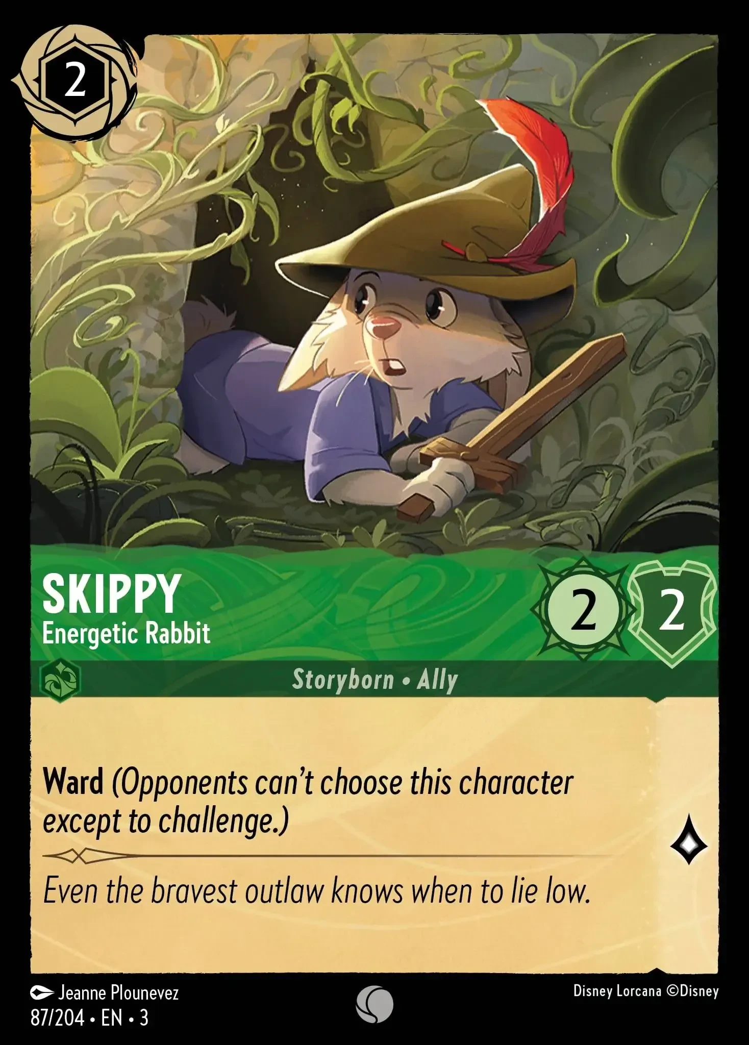 2024 Into the Inklands Skippy - Energetic Rabbit #87 Common card image