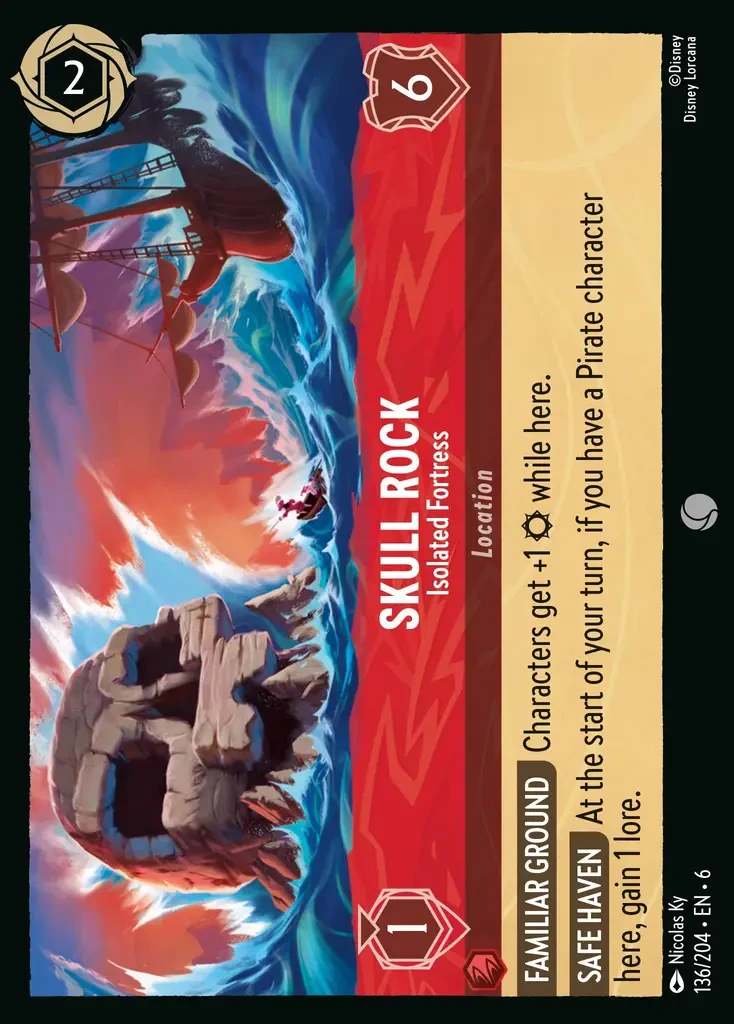 2024 Azurite Sea Skull Rock - Isolated Fortress #136 Common card image