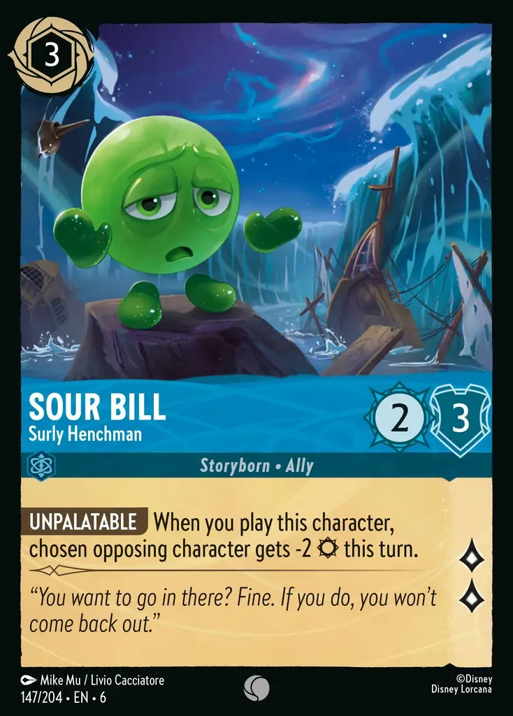 2024 Azurite Sea Sour Bill - Surly Henchman #147 Common card image