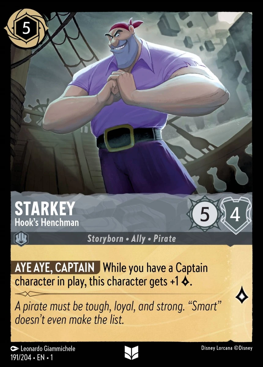 2023 The First Chapter Starkey - Hook's Henchman #191 Uncommon card image