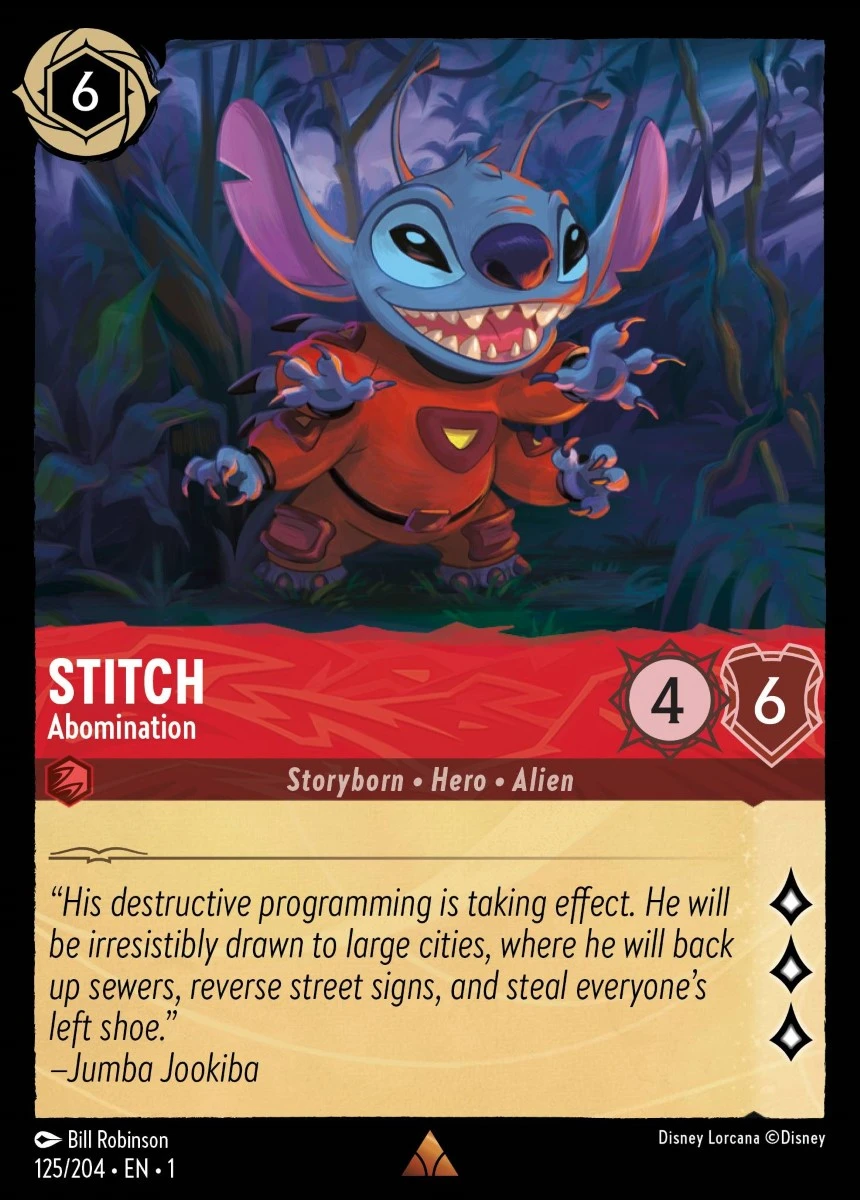 2023 The First Chapter Stitch - Abomination Rare #125 Rare card image