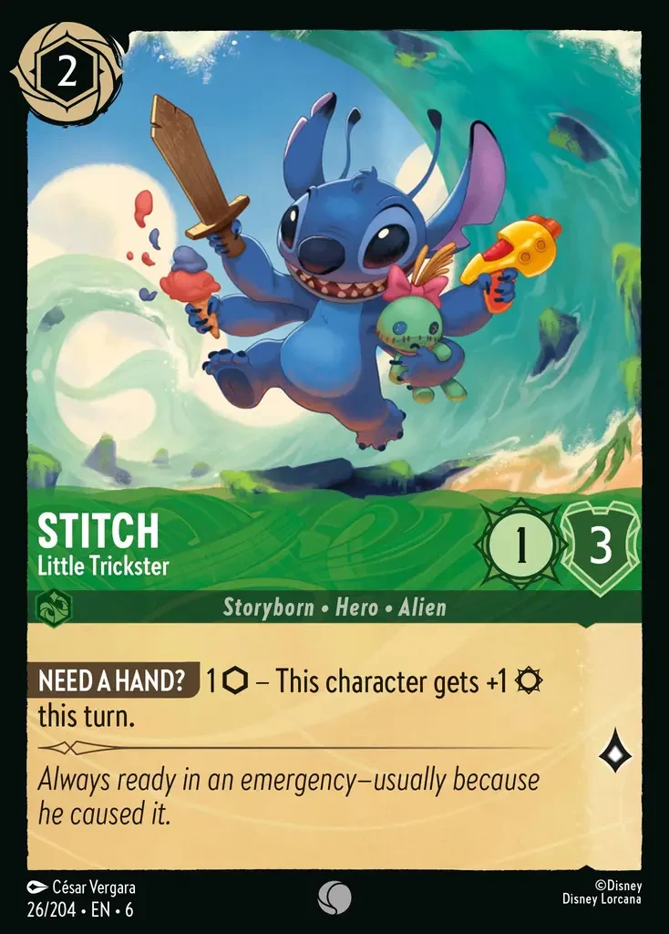 2024 Azurite Sea Stitch - Little Trickster #26 Common card image