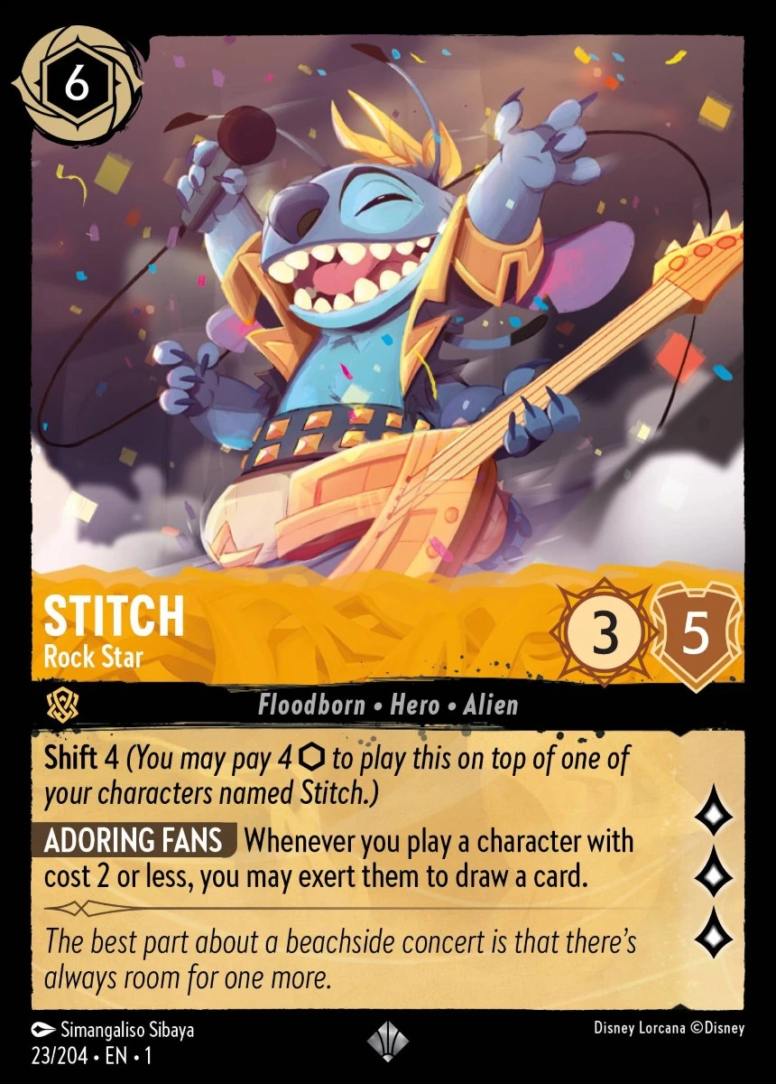 2023 The First Chapter Stitch - Rock Star #23 Super Rare card image