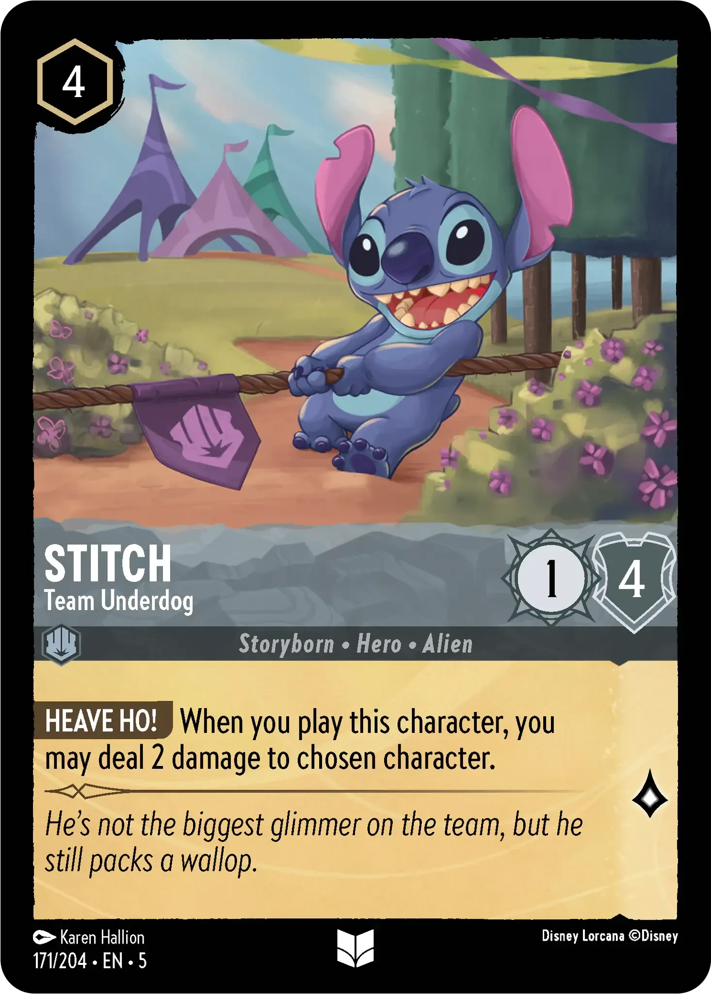 2024 Shimmering Skies Stitch - Team Underdog #171 Uncommon card image