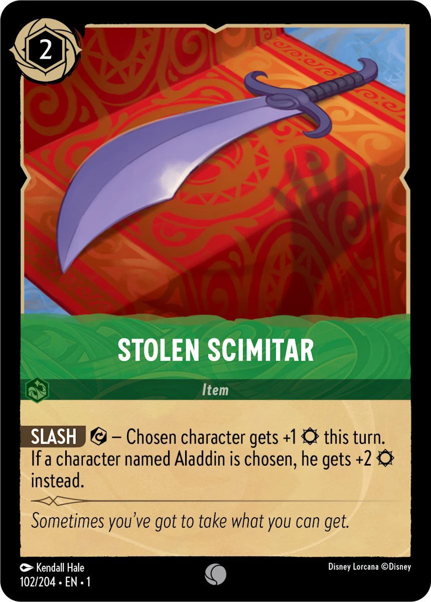 2023 The First Chapter Stolen Scimitar [Foil] Common #102 Common card image