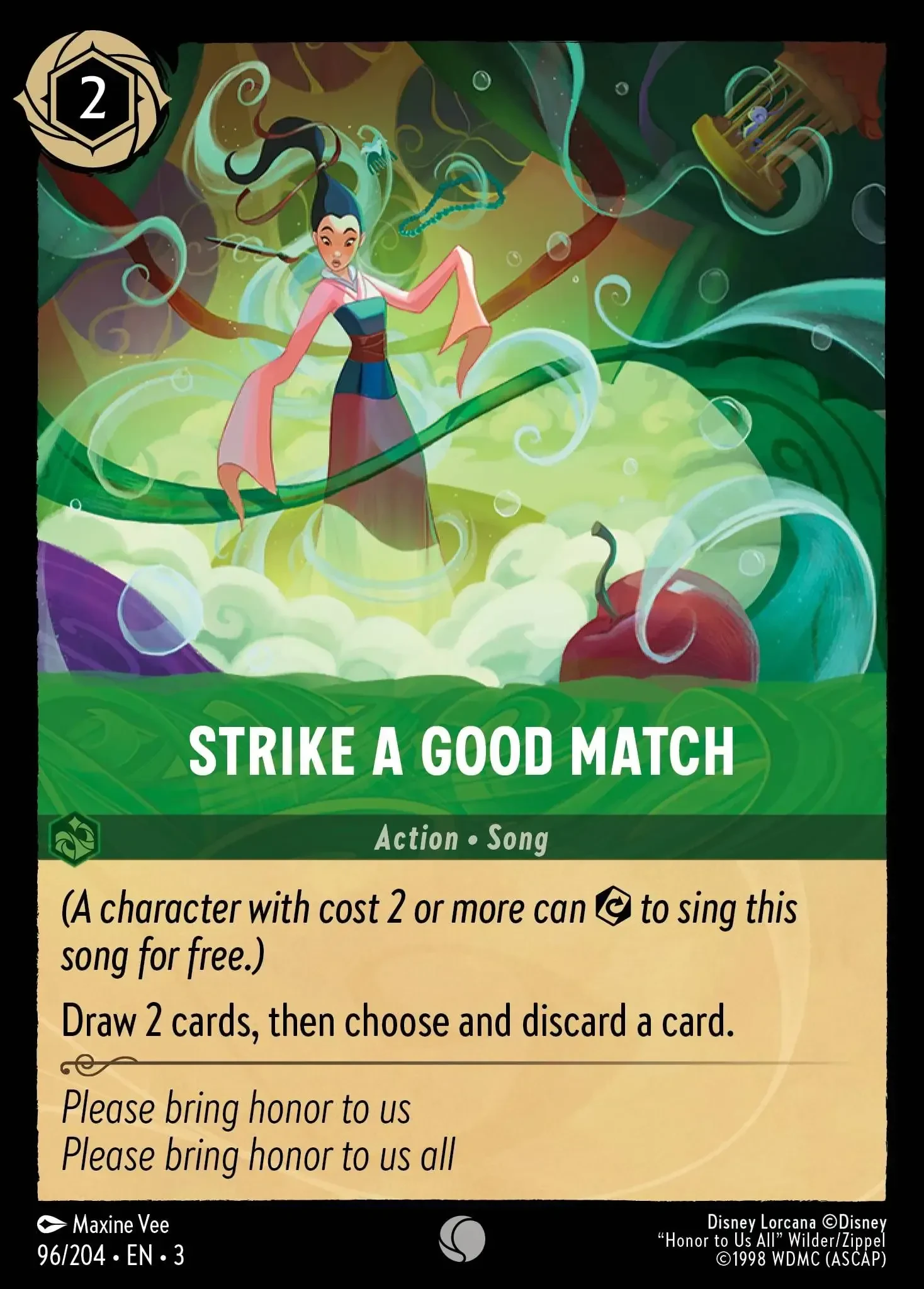 2024 Into the Inklands Strike A Good Match #96 Common card image