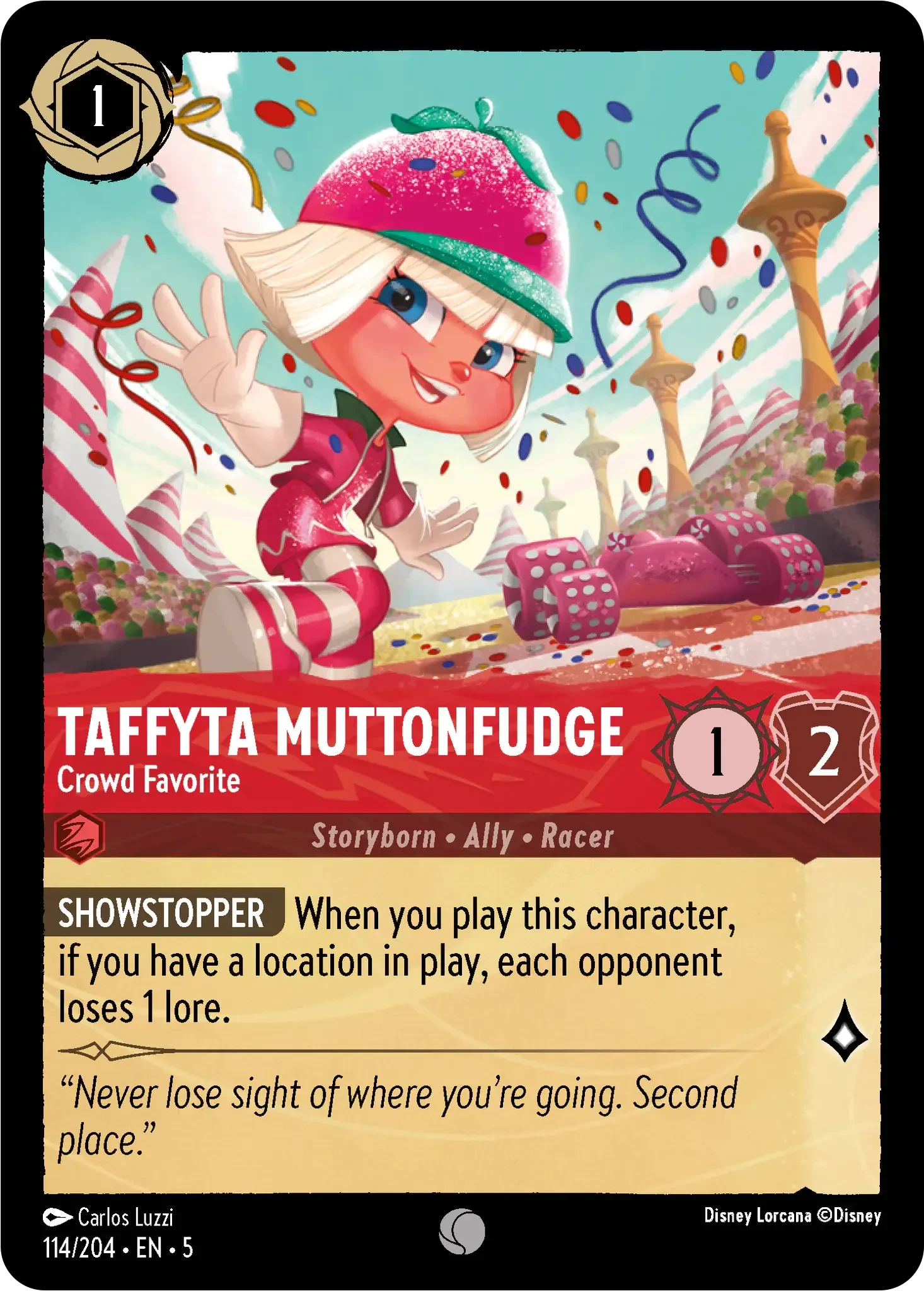 2024 Shimmering Skies Taffyta Muttonfudge - Crowd Favorite #114 Common card image