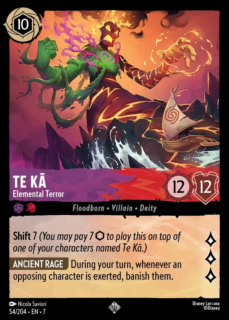 2025 Archazia's Island Te Ka - Elemental Terror #54 Super Rare card image