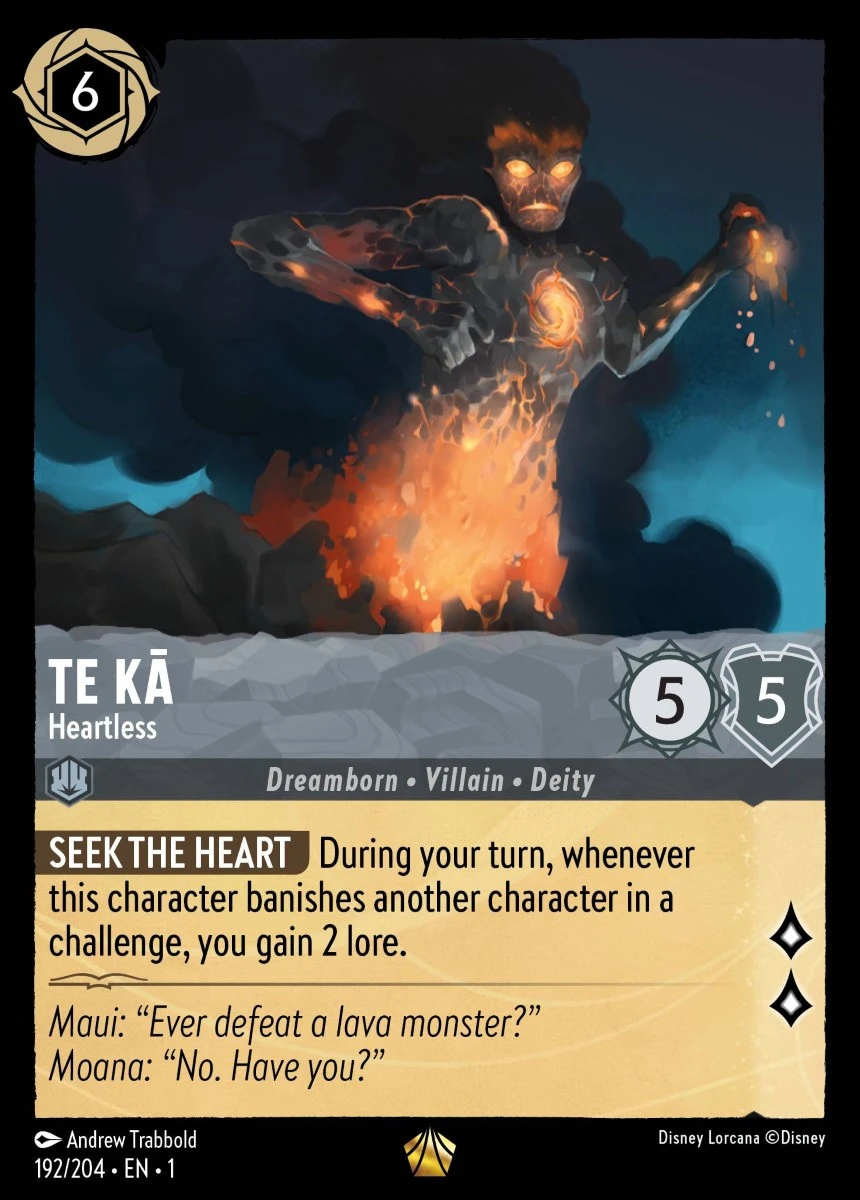 2023 The First Chapter Te Ka - Heartless #192 Legendary card image