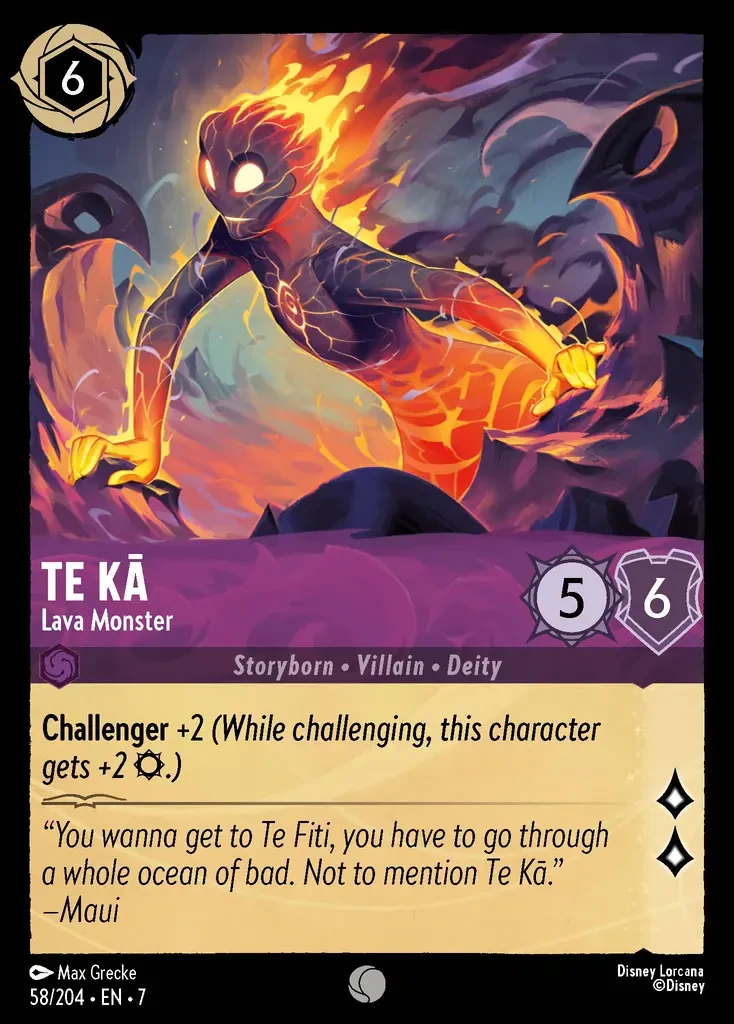 2025 Archazia's Island Te Ka - Lava Monster #58 Common card image