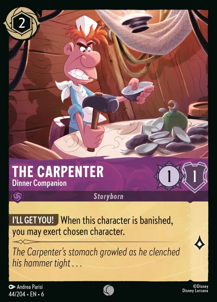 2024 Azurite Sea The Carpenter - Dinner Companion #44 Common card image