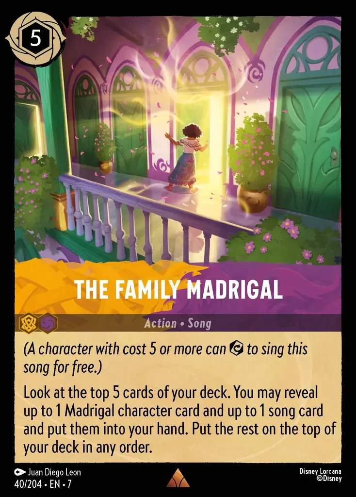 2025 Archazia's Island The Family Madrigal #40 Rare card image